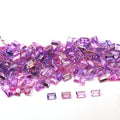 Certified Natural Purple Sapphire Gemstone 2x3mm Rectangular Baguette Loose A+ Grade Stone for Custom Orders Wholesale Price
