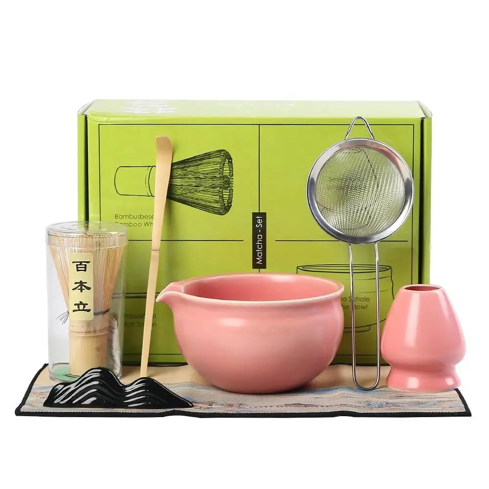 Custom Printed Cardboard Corrugated Matcha Tea Set Gift Box Logo Matcha Japanese Ceremony Set Coffee & Tea