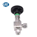 Hot Sale HAL-LOK FASS-04 Hao Liu Manual Double Ferrules Needle Valve High Pressure Right Angle Stainless Steel Gas Media 1/4 In