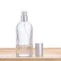Wholesale 50ml Transparent Crimp Neck Glass Perfume Bottles Empty Cosmetic Bottles for Skin Care Cream 15mm Crimp Glass Spray