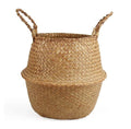 Woven Seagrass Belly Basket for Storage Plant Pot Basket and Laundry Picnic  Grocery Basket