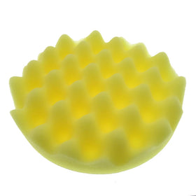 Multi-color 6Inch Hook and Loop Wave Sponge Buffing Pads Waxing Pad Waffle Foam Polishing Pad for Car Body Wax Grinding