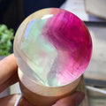 Wholesale  Purple Green Fluorite Spheres Balls Healing Crystal Wand Semi Precious Stone  for Home Decoration
