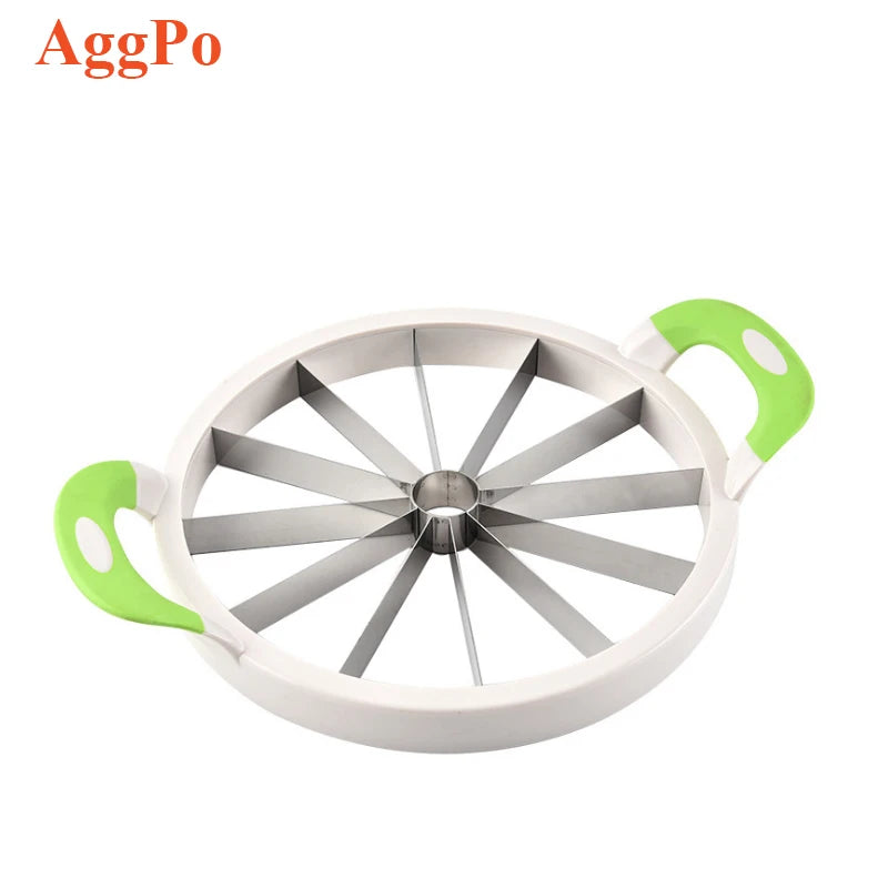 Watermelon Slicer Stainless Steel Watermelon Cut Round Fruit Cutting Slicer Melon Divider Kitchen Gadget 2 Size