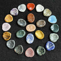 Wholesale Colorful Thumb Worry Stone Heart Polished Palm Pocket Healing Energy Crystal Massage Tumbled Stones