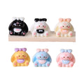 Mini Easter Decoration Crafts for Souvenir Garden Figurine Rabbit Bunny 3D Miniature Cartoon Animal Surprise Blind Bag Kid Toys