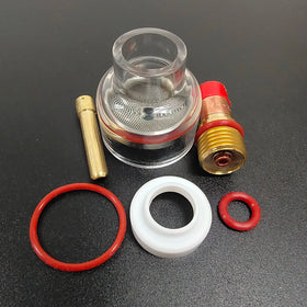 WP-17 18 26 Champagne Nozzle Large Kit with Adapter 2.4mm Tig Welding Accessories