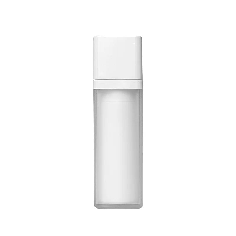 Custom Color Square Round 15ml 30ml 50ml Refillable Rotating Airless Lotion Pump Cosmetic Bottle Rotating Vacuum Bottle