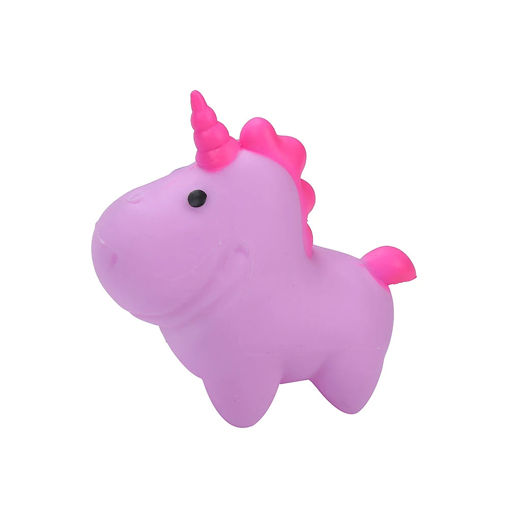 Kehui Factory Wholesale Anti-Pressure Plastic Squeeze Ball Unicorn Decompression Toy for Kids Age Range 5 to 7 Years Fidget Toy