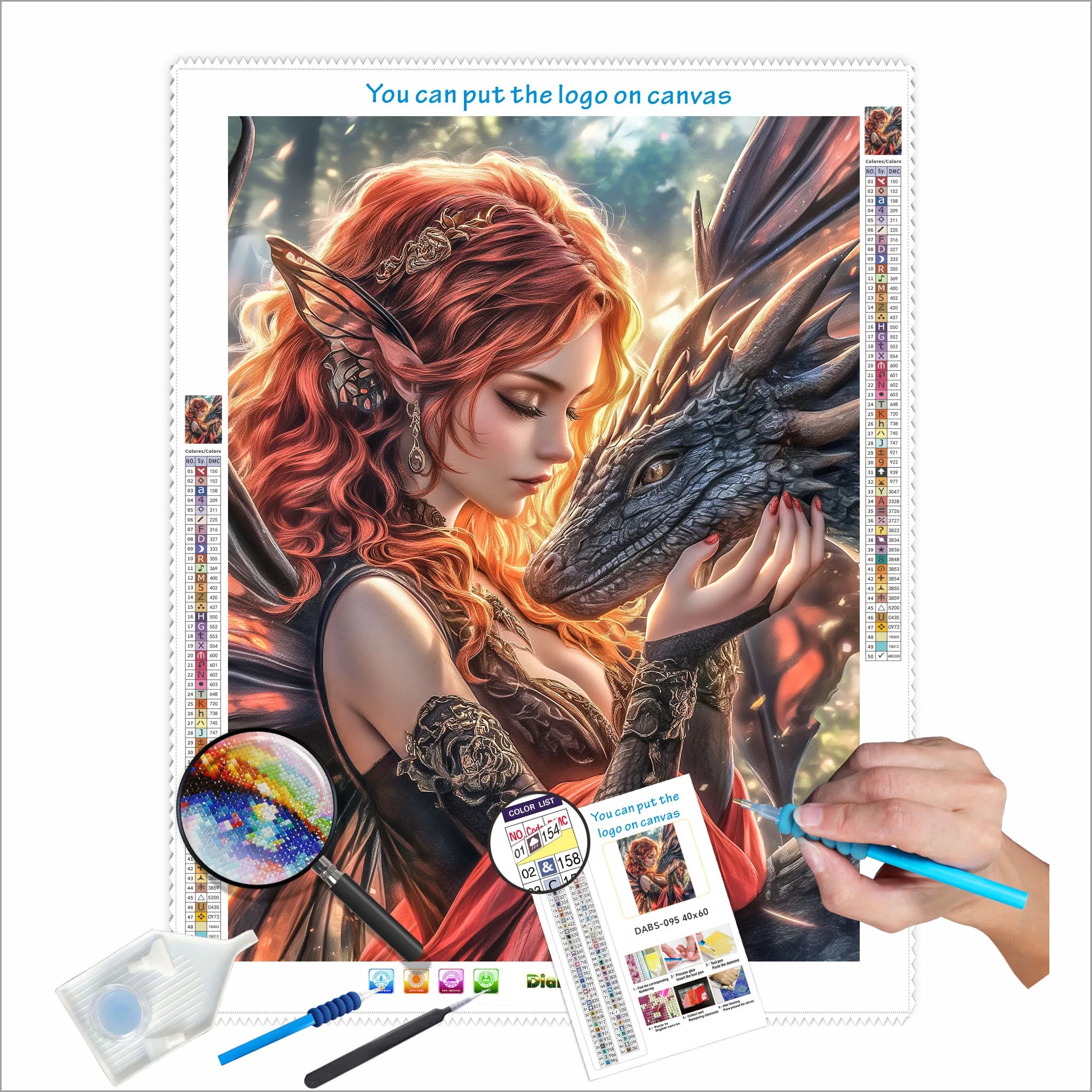 N-2810 Custom DIY 5D Diamond Painting Kits Portrait Wall AB Drills Wall Decor Diamond Painting