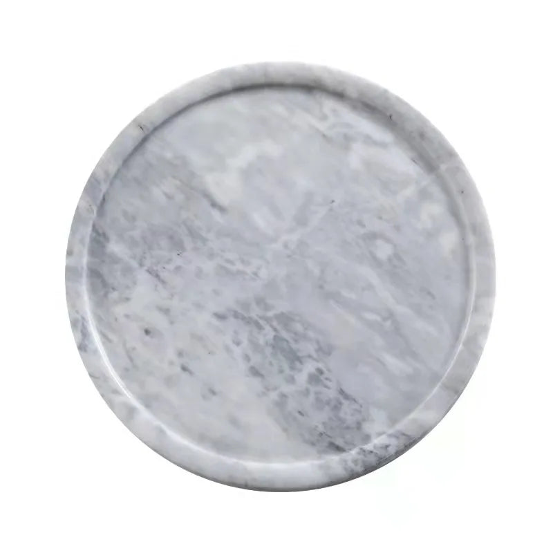 Hot Sale Natural Stone Marble Dining Plates Dishes Charger Sets for Home Decor