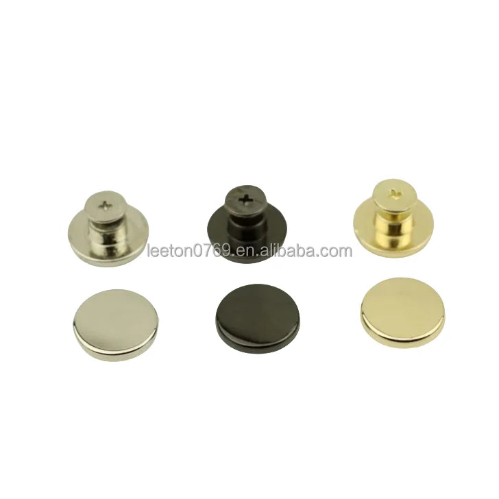 Stock Supply Handbag Accessories15mm Round Flat Metal Bag Bottom Protector