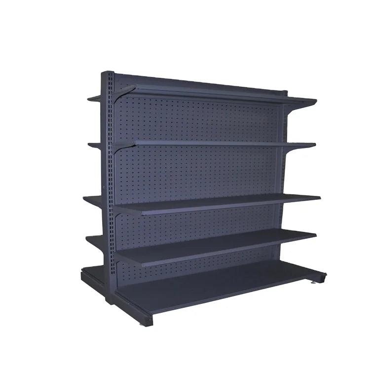 Light Duty Single-Sided Supermarket Cosmetic Shelves Metallic Display Rack for Shopping Malls