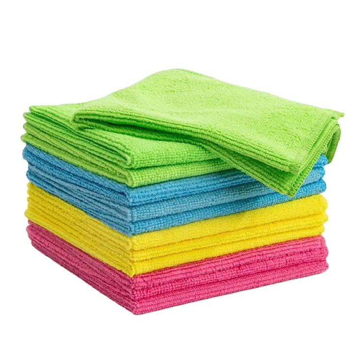 Baisly Hot Sale 16*16inch Eco-Friendly Microfiber Towel Quick Dry Water Absorption Window Glass Cleaning Cloth for Car