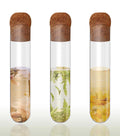 Hot Sell Handmade Loose Leaf Tea Maker Tube Glass Infuser with Cork Lid Portable Reusable