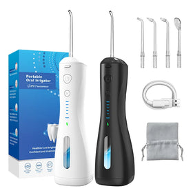 OEM Factory Cordless Portable Water Flosser USB Rechargeable Oral Irrigator with Quiet Pump and IPX7 Waterproof Design