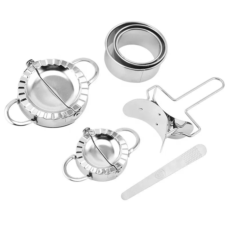 Custom Design Stainless Steel Dumpling Maker Set Dumpling Mold Set and Cutter Set