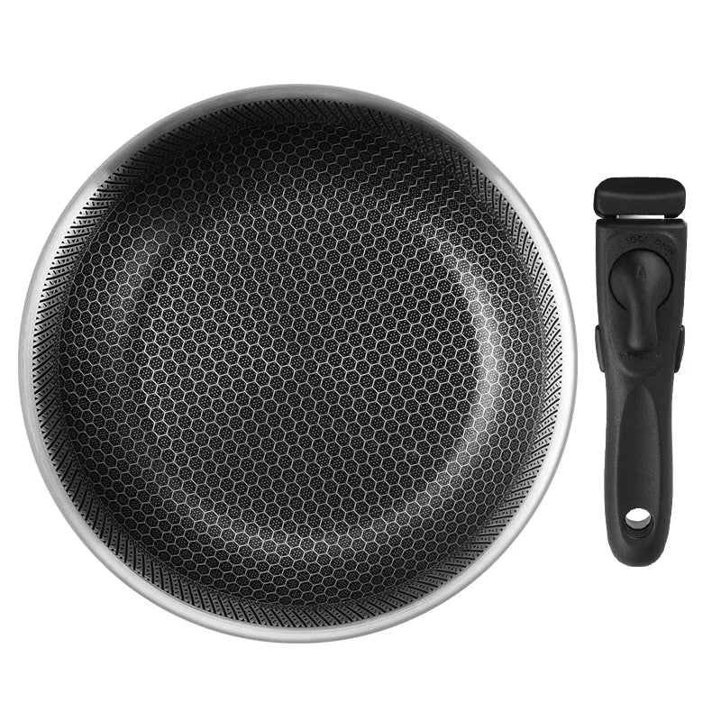 KENGQ Hot Selling Stainless Steel Detachable Frying Pan/Steak Fried Pan/Frying Pan 24cm