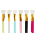 5 Colors Soft Head Silicone Facial Mask Brush Set Single Head Beauty Brush Film Adjustment Stick Silicone Makeup Brush Set Sing