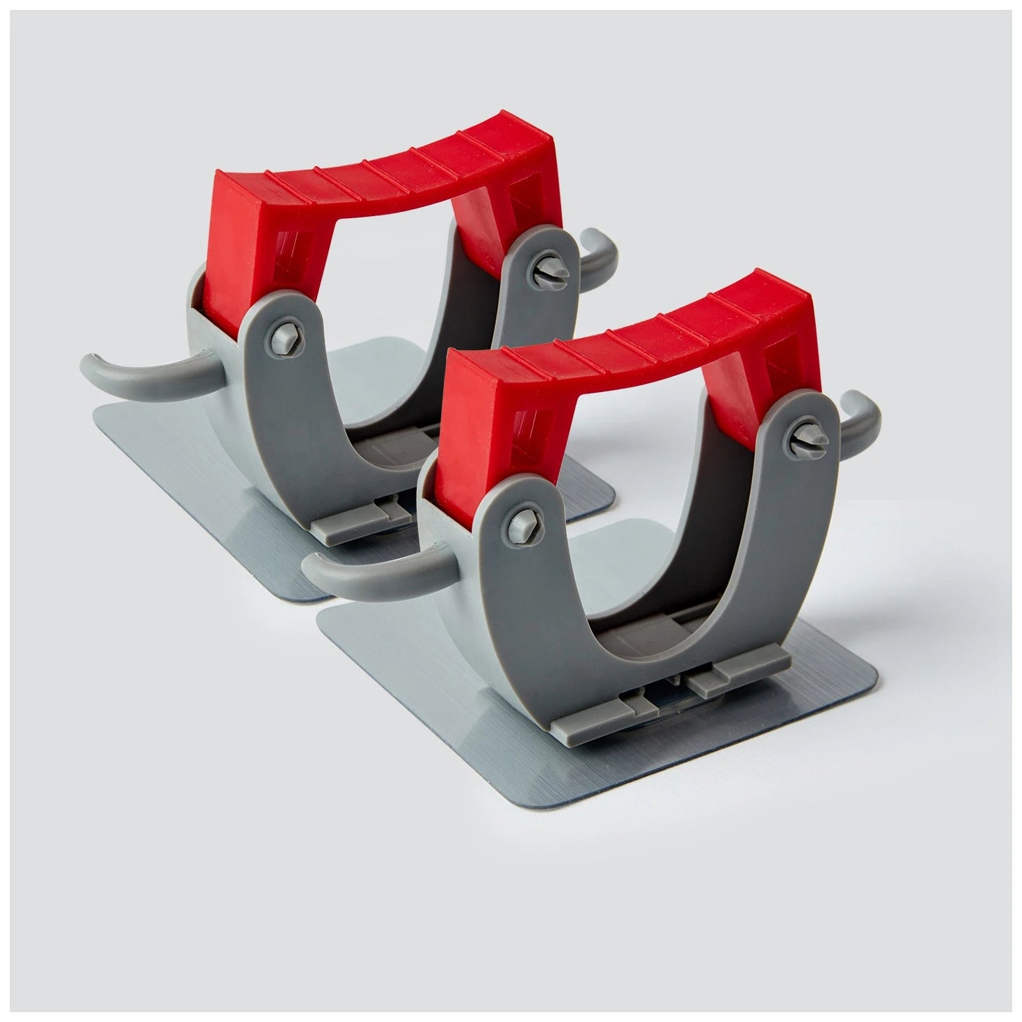 Wall Mounted Clip Mop Holder Brush Hanger Home Storage Rack Bathroom Hook Self Adhesive Mop Hanger