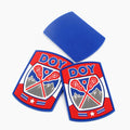 Sew on Silicone Sportswear Badges Manufacturer Custom Sports Club Name Logo Soft Rubber Patches for Apparel