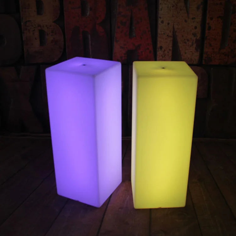 Hot Sale Color Furniture Illuminated Square Led Cocktail Table