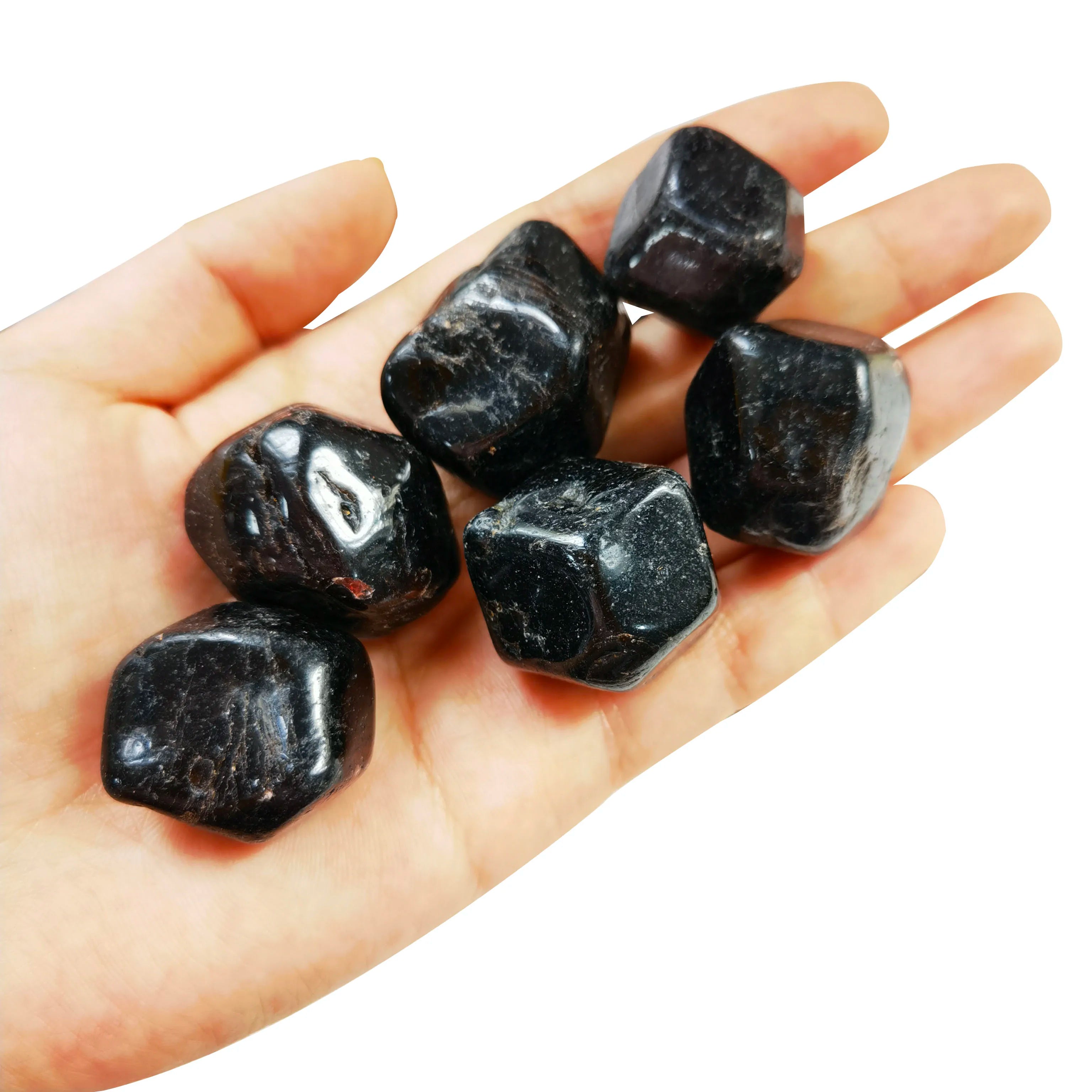 Factory Polished Freeform Gemstone Natural %100 15-30 mm Dark Color Garnet Tumbled