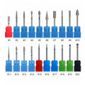 Cylindrical Diamond Rotate Nail Drill Bits Cuticle Cutter for Manicure Nail Files Electric Milling Burr Grinder Machine Tools