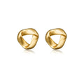 LOZRUNVE 925 Sterling Silver Elegant Minimalist Love Knot Stud Earring for Women