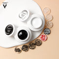 Vinimay Latest Poke Sculpting Gel Classic Black and White Colors Lace Gel Nail Polish OEM/ODM Wholesale Poking Gel Nail Art
