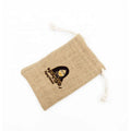 Custom Logo Recyclable Round Bottom Drawstring Burlap Jute Hemp Hessian Sack Pouch Bag for Coffee Packaging and Rings