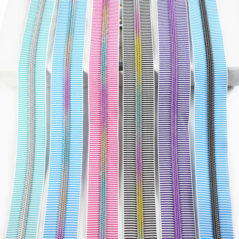Meetee ZA900 5# DIY Garment Sewing Accessories Bag Backpack Luggage Plastic Zip Nylon Stripe Zipper Tapes