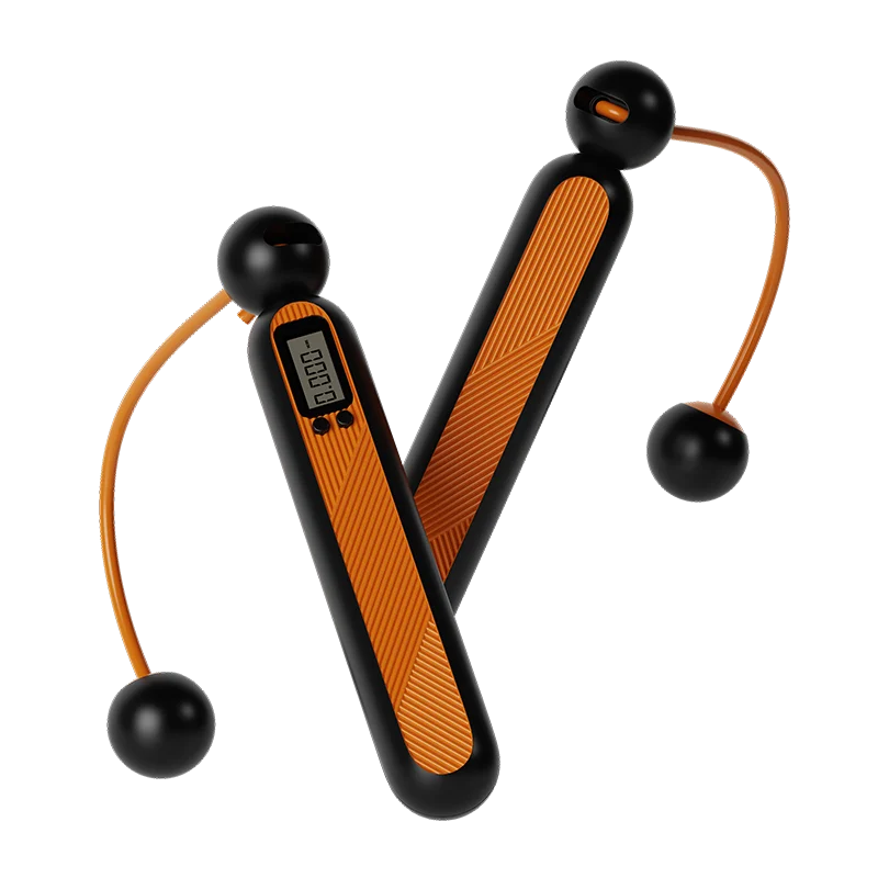 2022 LCD Huaye Digital Electronic Smart Jump Rope Steel Wire 2-in-1 Cordless/Corded Dual Counter Calorie Tracker Customizable