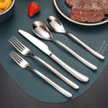 New Product Ideas 2026 Food Grade Stainless Steel Spoon and Fork Sets Silver Flatware Silverware Hotel Restaurant Cutlery Set