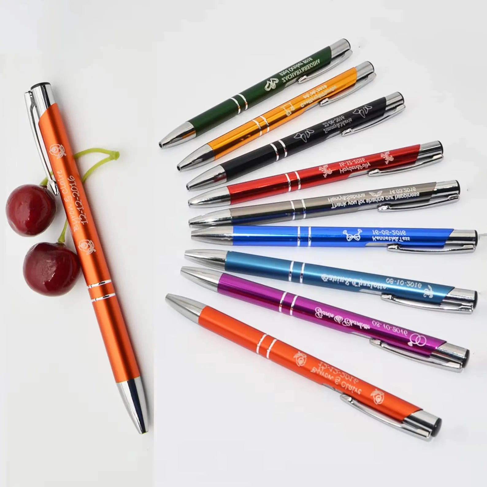 Cheap Metal Aluminum Ballpoint Pen for Promotional Gift Hot Selling Personalized Advertising Custom Logo Engraved Print Branded