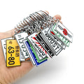 55 Designs Drift Racing Metal JDM Japanese Car License Number Plate Keychain