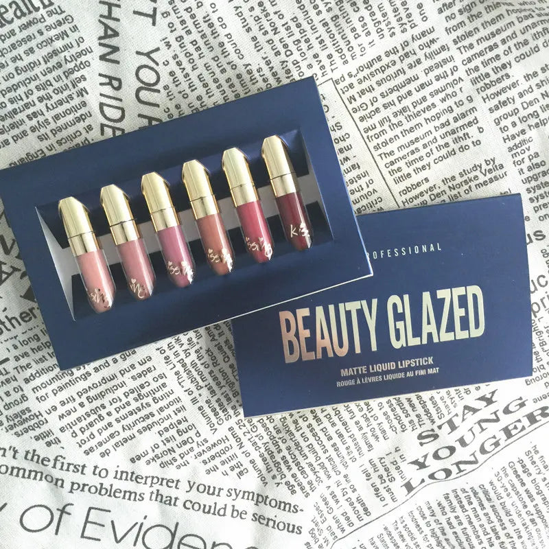 Beauty Glazed Lip Gloss Liquid Lipstick Private Label Vegan Golden Sticky Lipgloss Kits Hot Cute Sell Nude Waterproof Lipstick
