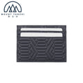 New Custom Embossed Logo Genuine Leather Business Credit Card Holder RFID Blocking Slim Luxury Card Wallet No Closure Card Slots