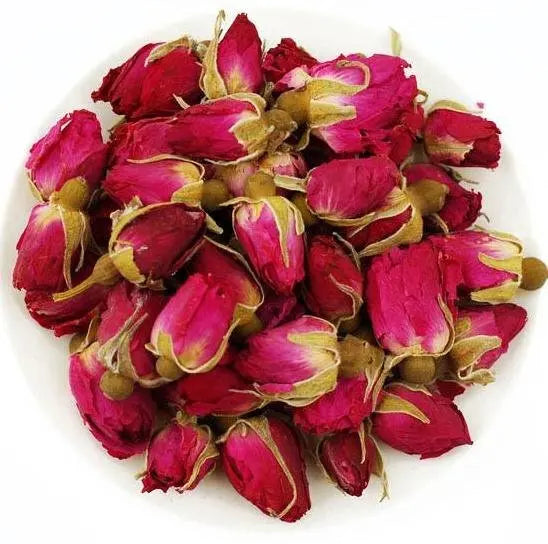 Natural Rose Bud Tea Pink Chinese Herb Loose Leaf Floral Flavor Packaged in Bulk Bag Box or Bottle