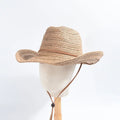 Summer Papyrus Western Cowboy Hat for Men Women Paper Straw Sunshade for Outdoor Daily Use Travel Vacation