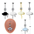 Gaby new update belly ring summer cloud  belly button rings piercing jewelry wholesale fashion jewelry body piercing women