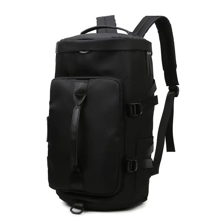 Wholesale Fashion Multi-functional Nylon Oxford Travel Duffel Backpack with Zipper Custom Large Capacity Portable Gym Bag