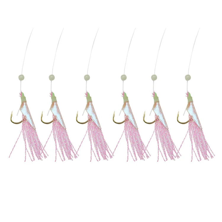 Fishing Hook Wholesale Flasher Customized Bait Rigs With Beads Sabiki Rigs Fishing Hook 6Hooks in One