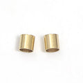 Beadsnice Gold-Filled Crimp Beads Big Large Hole Beads for DIY Jewelry Making Tube Beads ID 39972