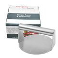 Professional Griddle Accessories Stainless Steel Hamburger Press Round Bacon Grill Press