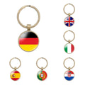 Manufacturer 287 Countries National Country Flag Souvenir Promotion Gift Glass Dome Cabochon Key Chain