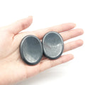 Hematite Palm Pocket Energy Stone Hematite Thumb Worry Tumbled Stone for Anxiety Stree Relief Natural Love Gemstone Craft Oval