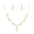 Weiman Elegant Crystal Rhinestone Vine Wedding Jewelry Set for Bride or Bridesmaid for Parties and Engagements