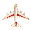 Cartoon Enamel Painted Plane Brooches for Kids and Weddings Fashion Factory Wholesale Made of Alloy Jewelry