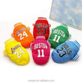 Football Theme Dog T Shirt Clothes Summer Breathable Cooling Small Pet Sports Football Shirt For Dog Clothes